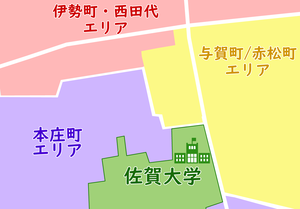 佐賀大学周辺図